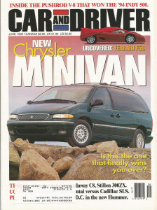 CAR & DRIVER 1995 JUNE - STILLEN 300ZX, F50, CALLAWAY